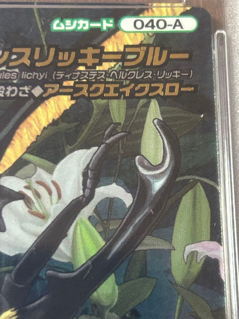 【PSA8】ヘラクレスリッキーブルー　アダーコレクション　ムシキング　5周年