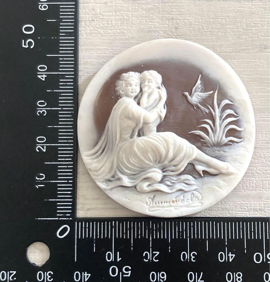 カメオ　シェル　ルース　母親と子供