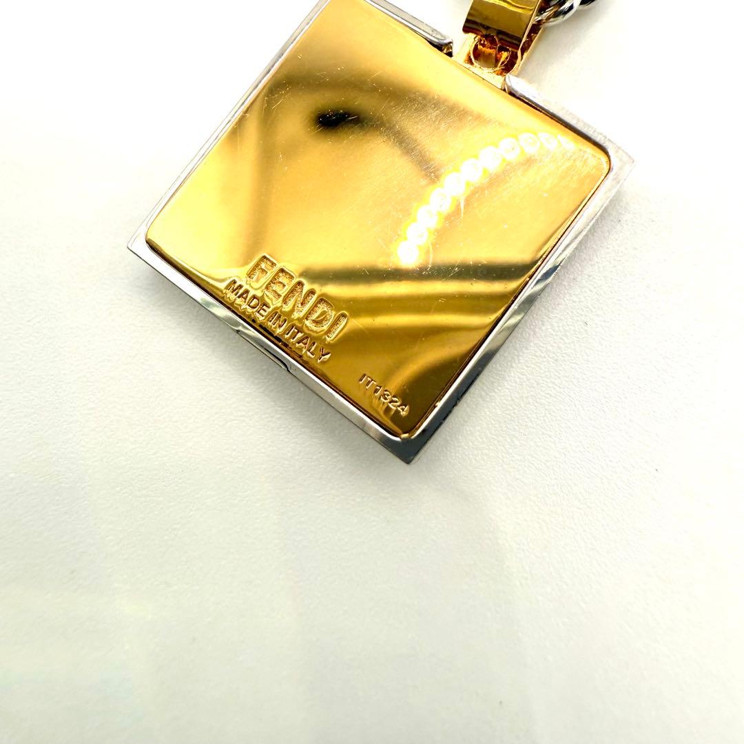 美品 FENDI 目黒蓮 着用 ネックレス FFロゴ シルバー ゴールド 現行