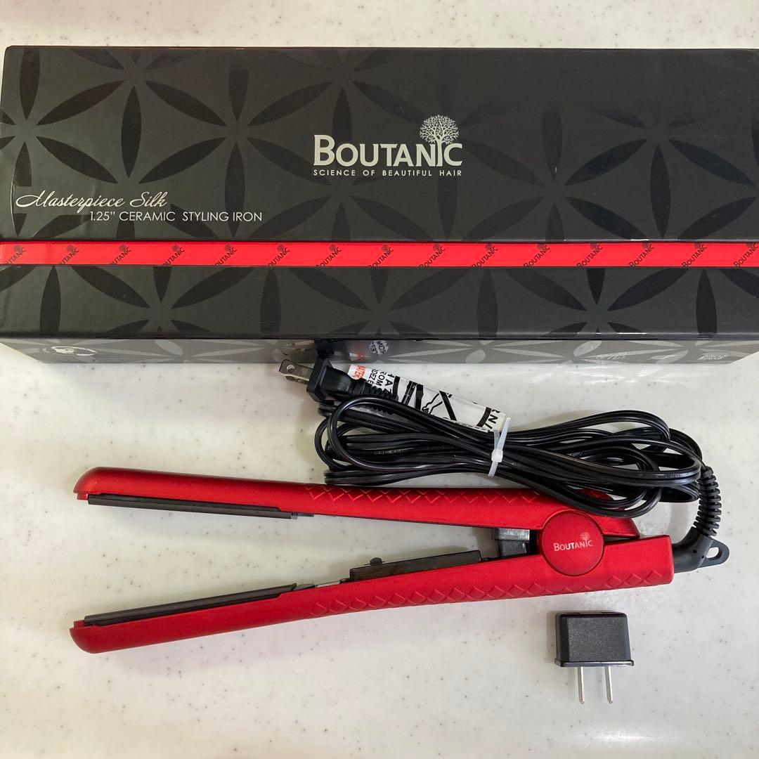 ★BOUTANIC ボタニック　ヘアアイロン （赤、レッド）★