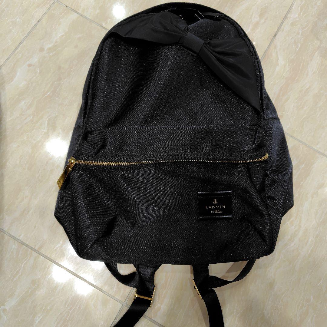LANVIN en Bleu ブラックリュック　美品