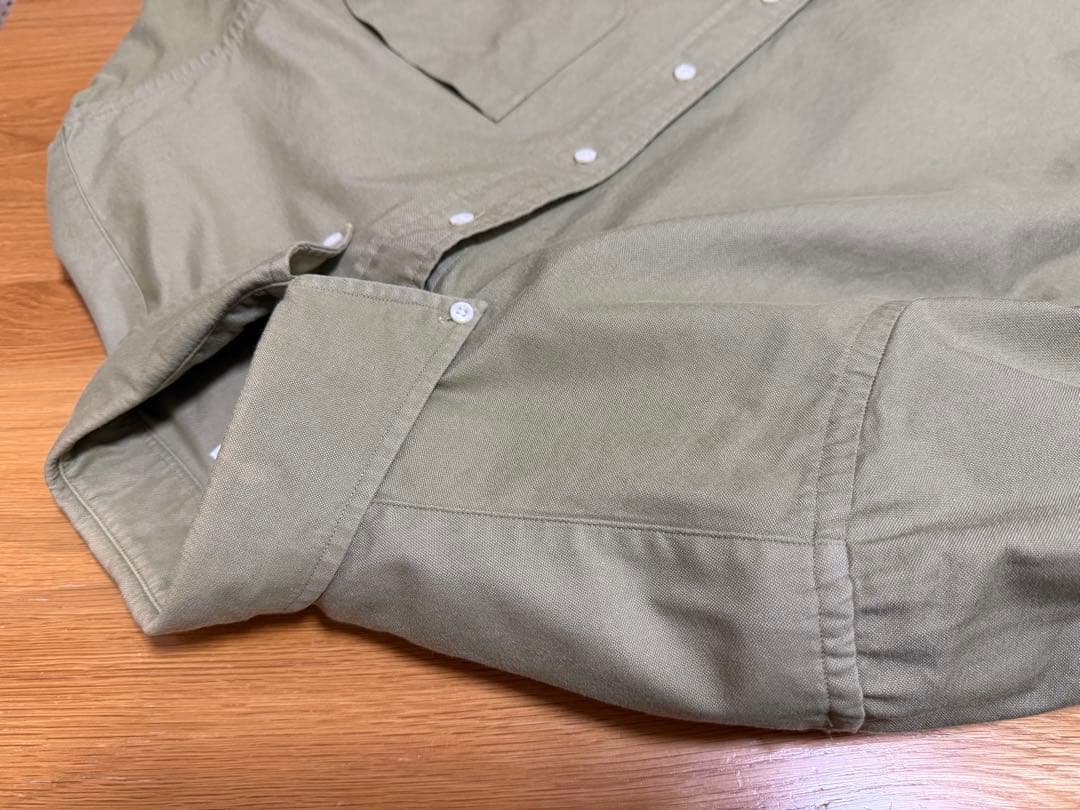 THOM BROWNE. オックスフォード ボタンダウンシャツ オリーブグリーン