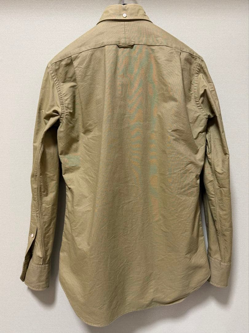 THOM BROWNE. オックスフォード ボタンダウンシャツ オリーブグリーン