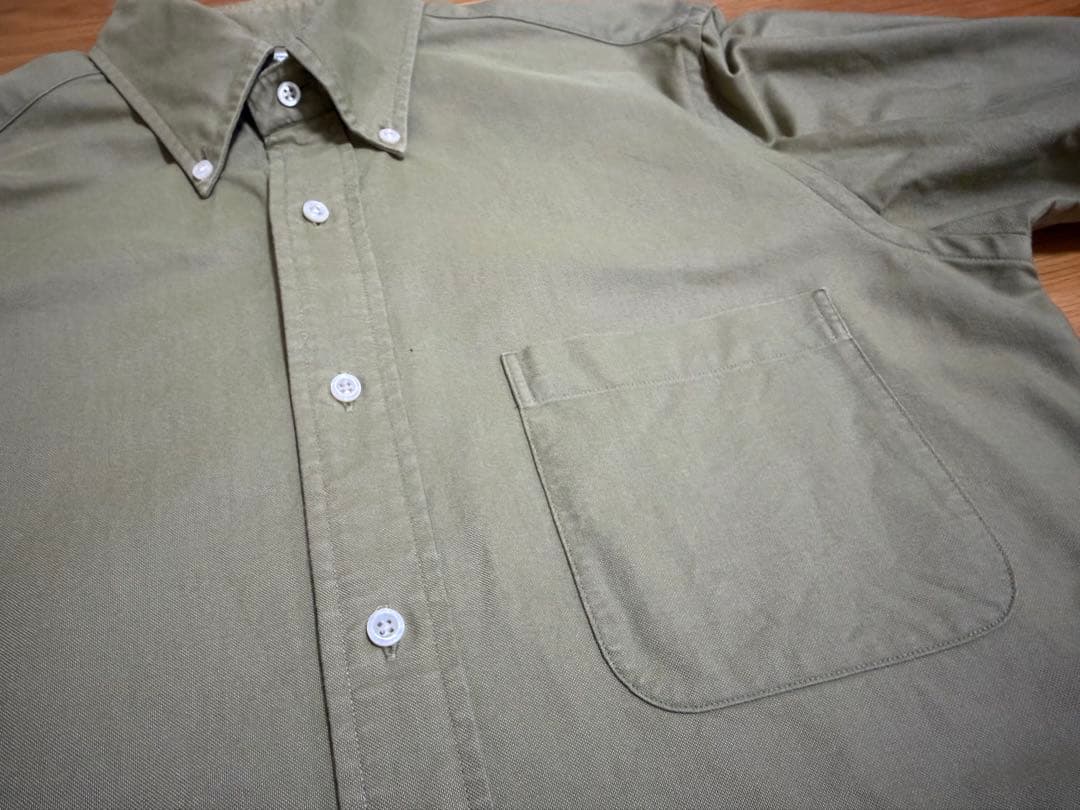 THOM BROWNE. オックスフォード ボタンダウンシャツ オリーブグリーン