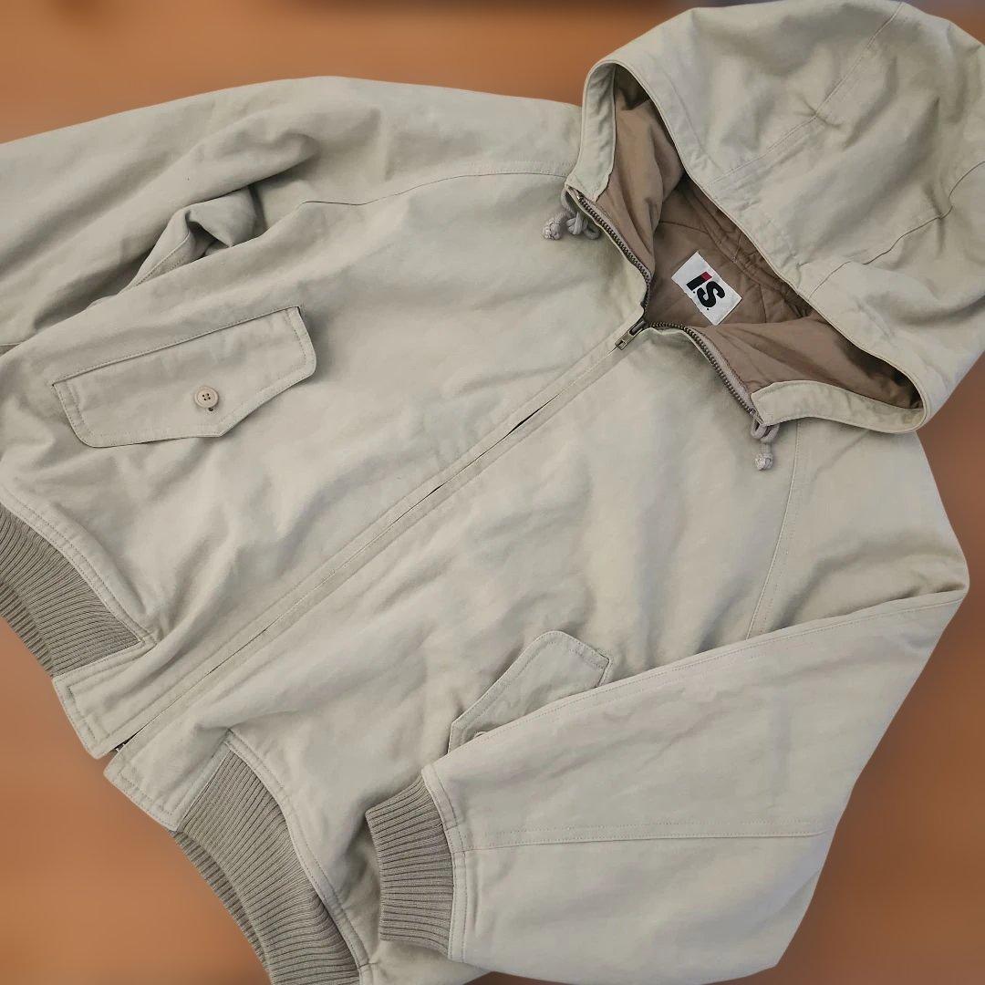 ISSEY MIYAKE　イッセイミヤケ　中綿フードジャンパー　８０年代　旧タグ