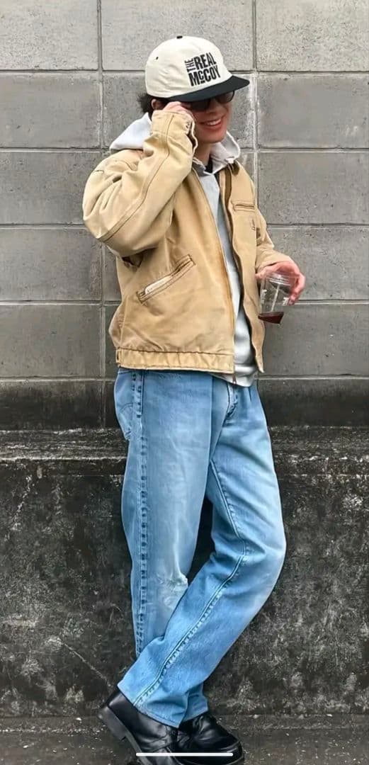 土*豊様 80s 38　Carhartt　星タグ　デトロイトジャケット　M
