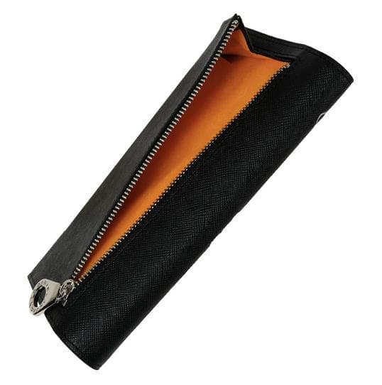 カステルバジャック 牛革 長財布 多収納デザイン オレンジ