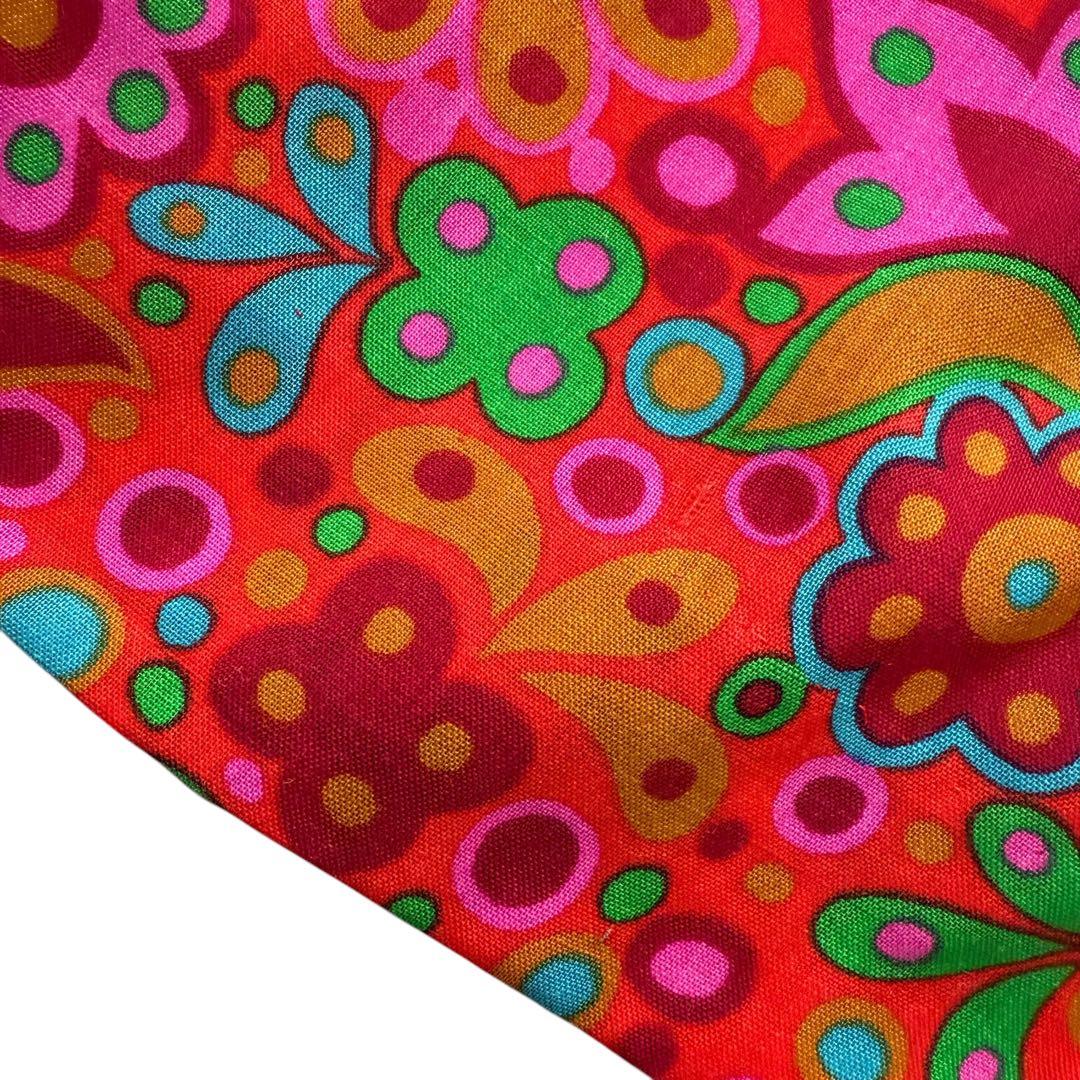 1990AW イヴサンローラン フローラル 長袖 ドレスワンピース フランス製