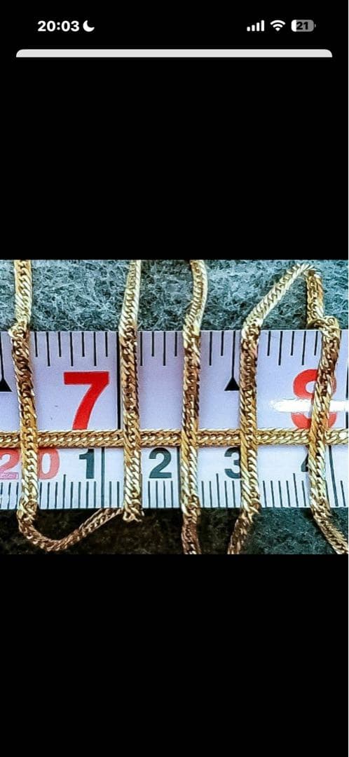 K18ゴールド ネックレス 6.9g 証明書付き