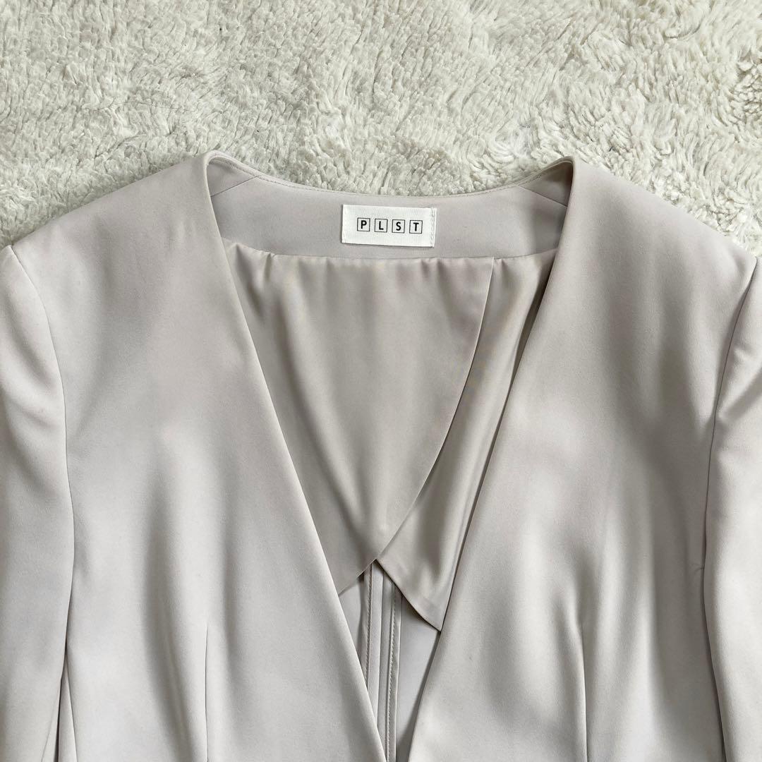 極美品✨PLST　スーツ　セットアップ　洗濯可　ストレッチ　ベージュ　サイズM