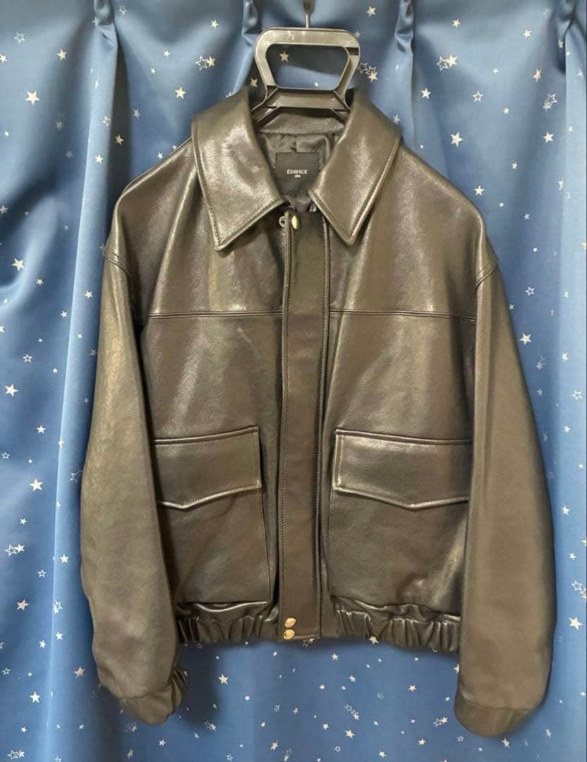 EDIFICE A2 レザーショートジャケット