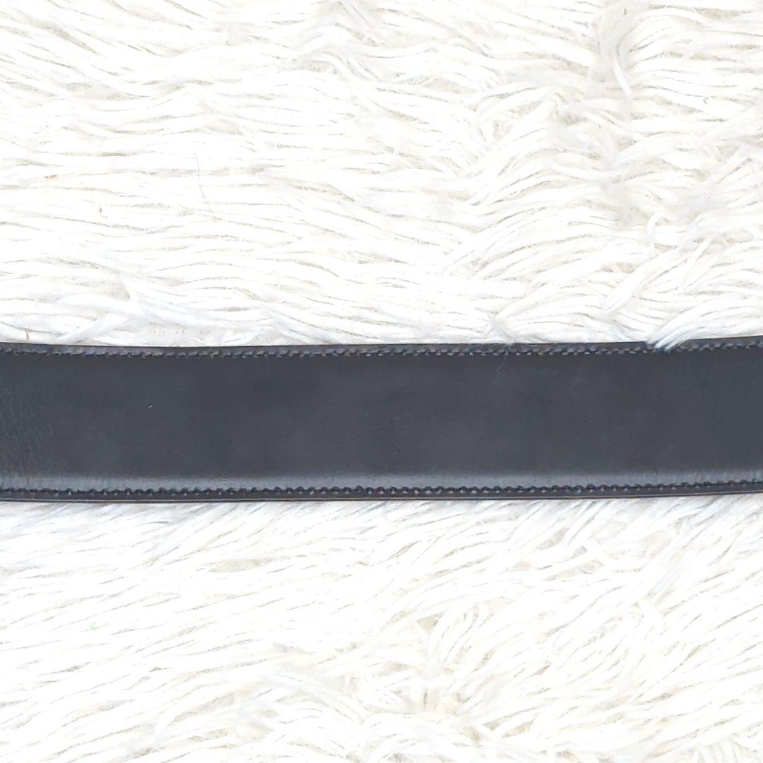 美品✨ブルガリ ロゴマニア ビーゼロワン サークルロゴ ベルト レザー ブラック