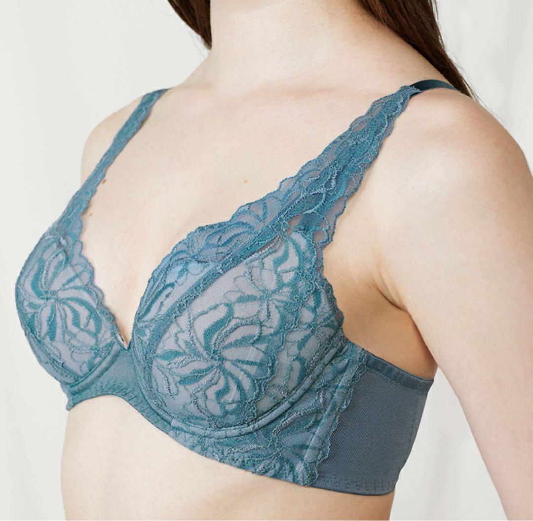 D75L 天使のブラ スリムライン582 ブラ＆ショーツ Green