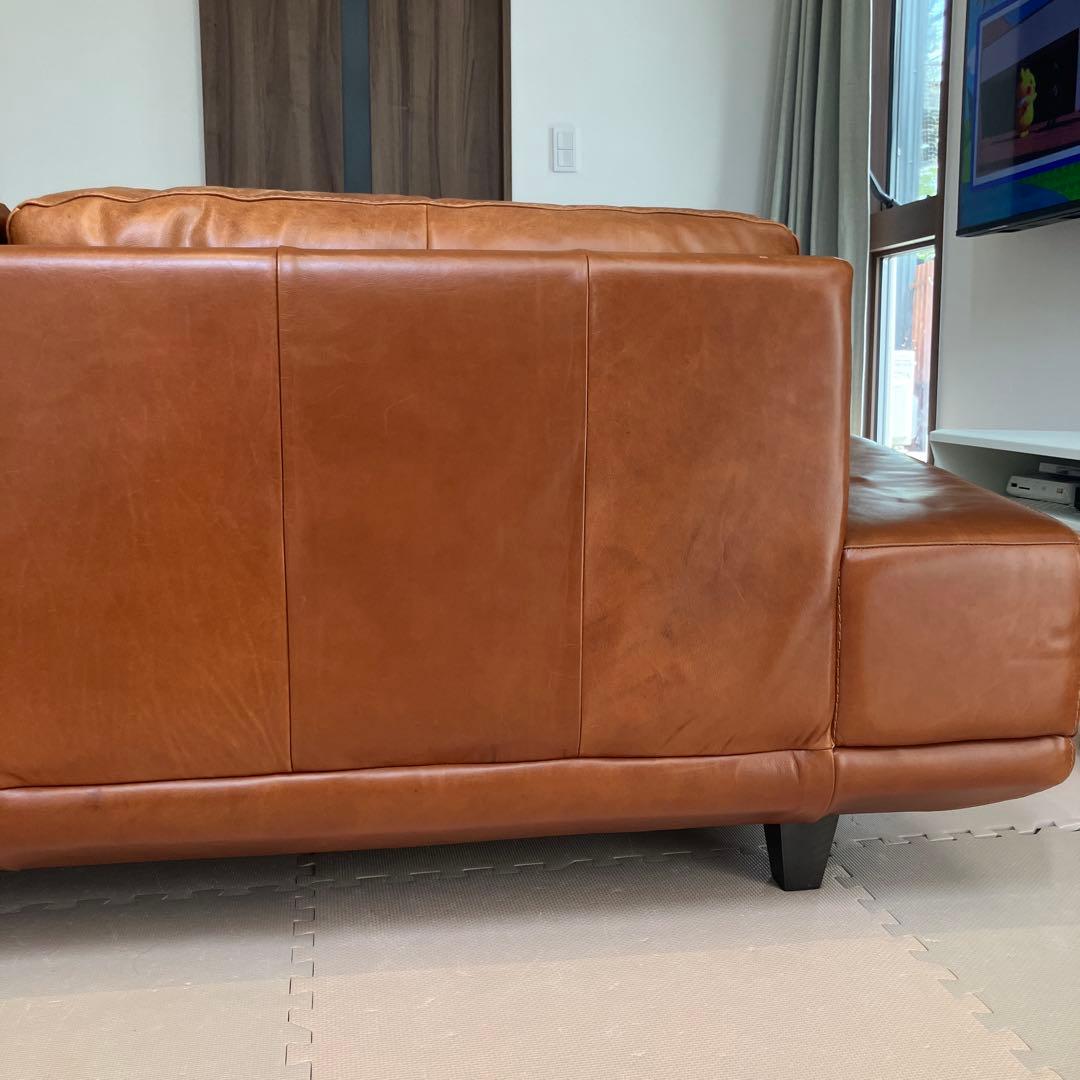 【廃盤】ACTUS 3350 本革　 3人掛け　ロンバケ　ソファー　アクタス