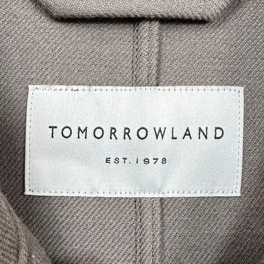 〈美品〉TOMORROW LAND【M】ウール シャツブルゾン ベージュ
