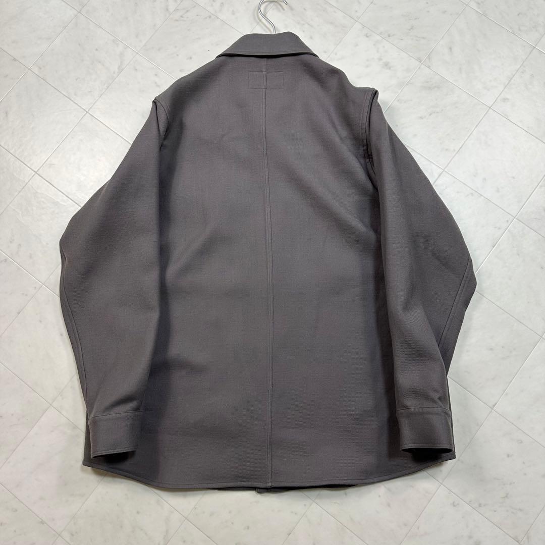 〈美品〉TOMORROW LAND【M】ウール シャツブルゾン ベージュ