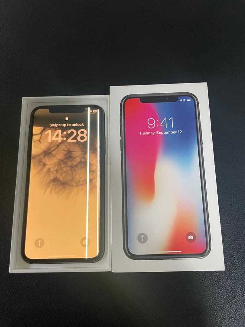 Apple iphone X 64g ※液晶乱れあり