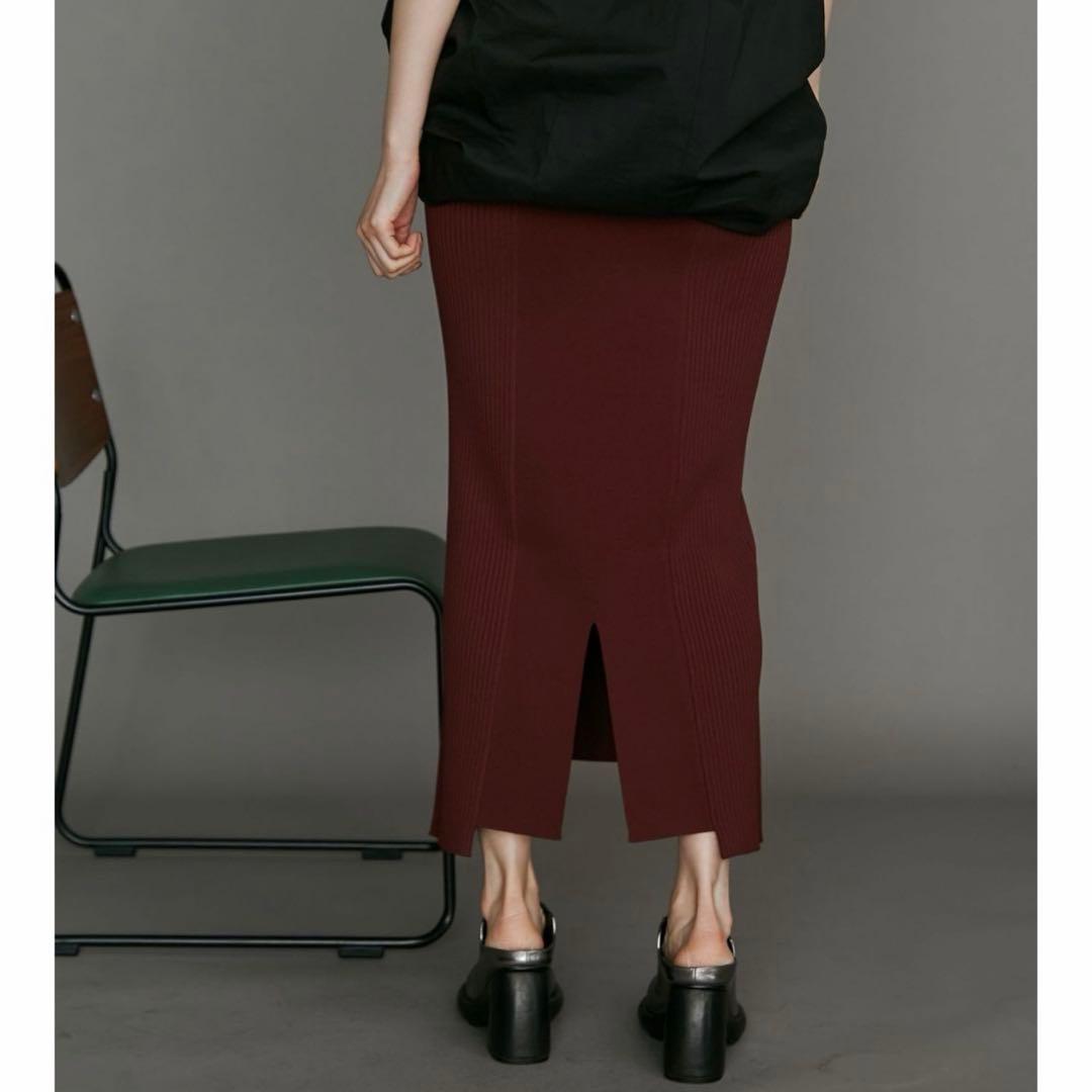 24AW【美品】UN3D. リブニットタイトスカート