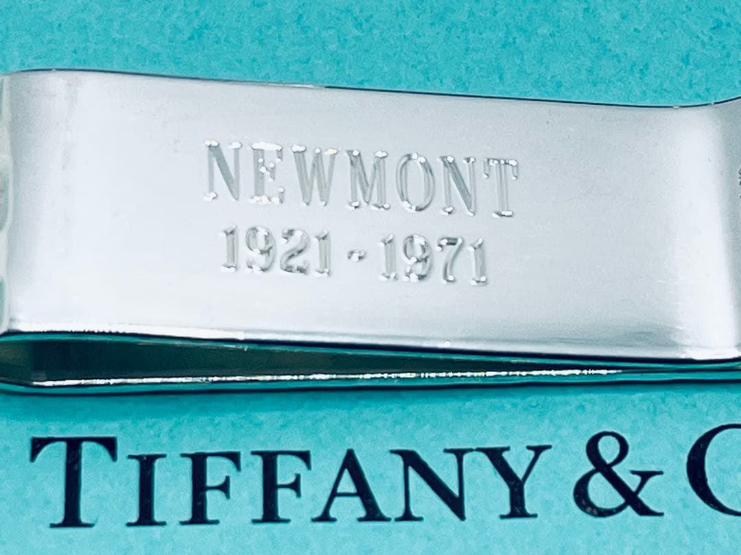 h891 希少　美品　ティファニー　メーカーズ　クロコ　マネークリップ　925