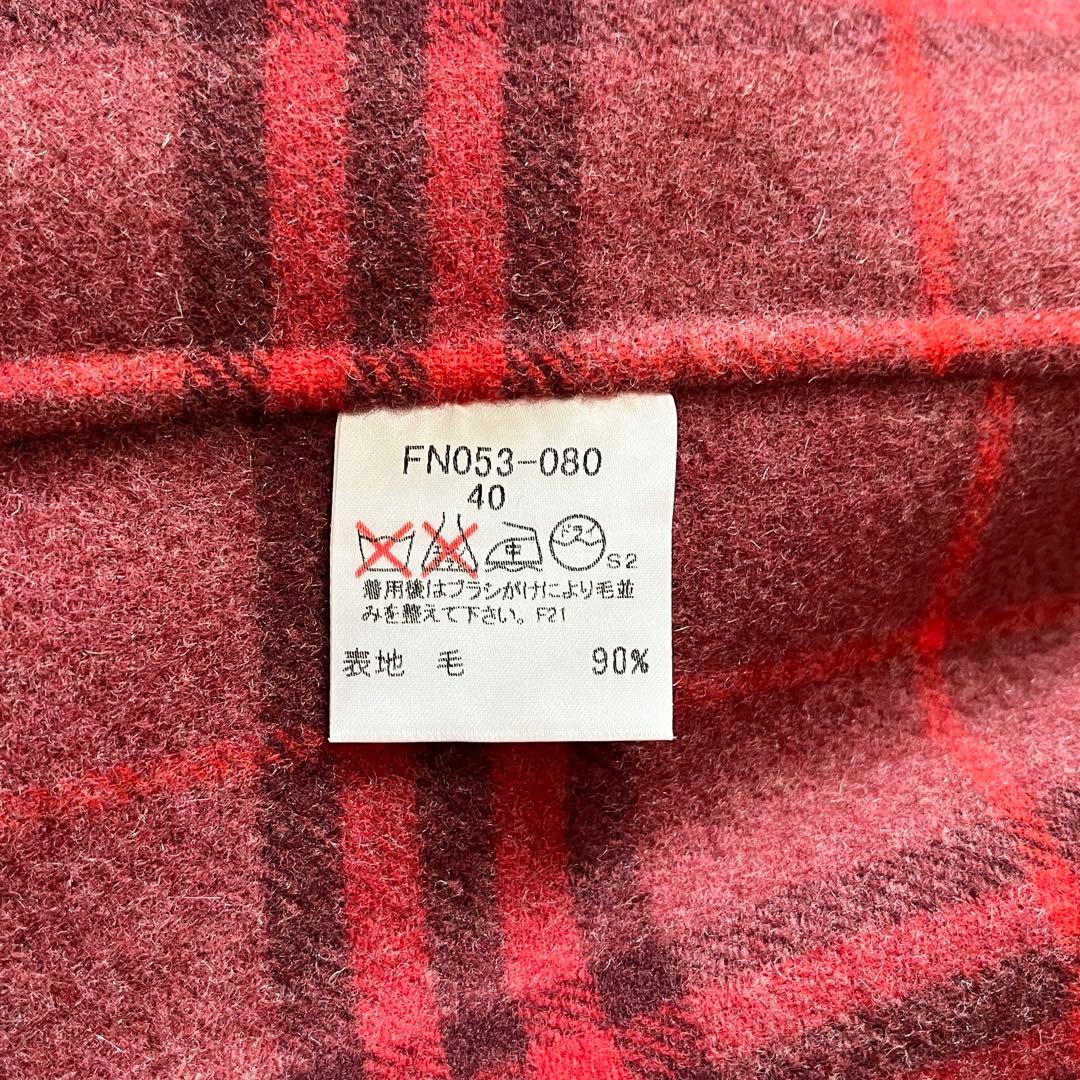 バーバリーロンドン カシミヤ チェスターコート チェック　40