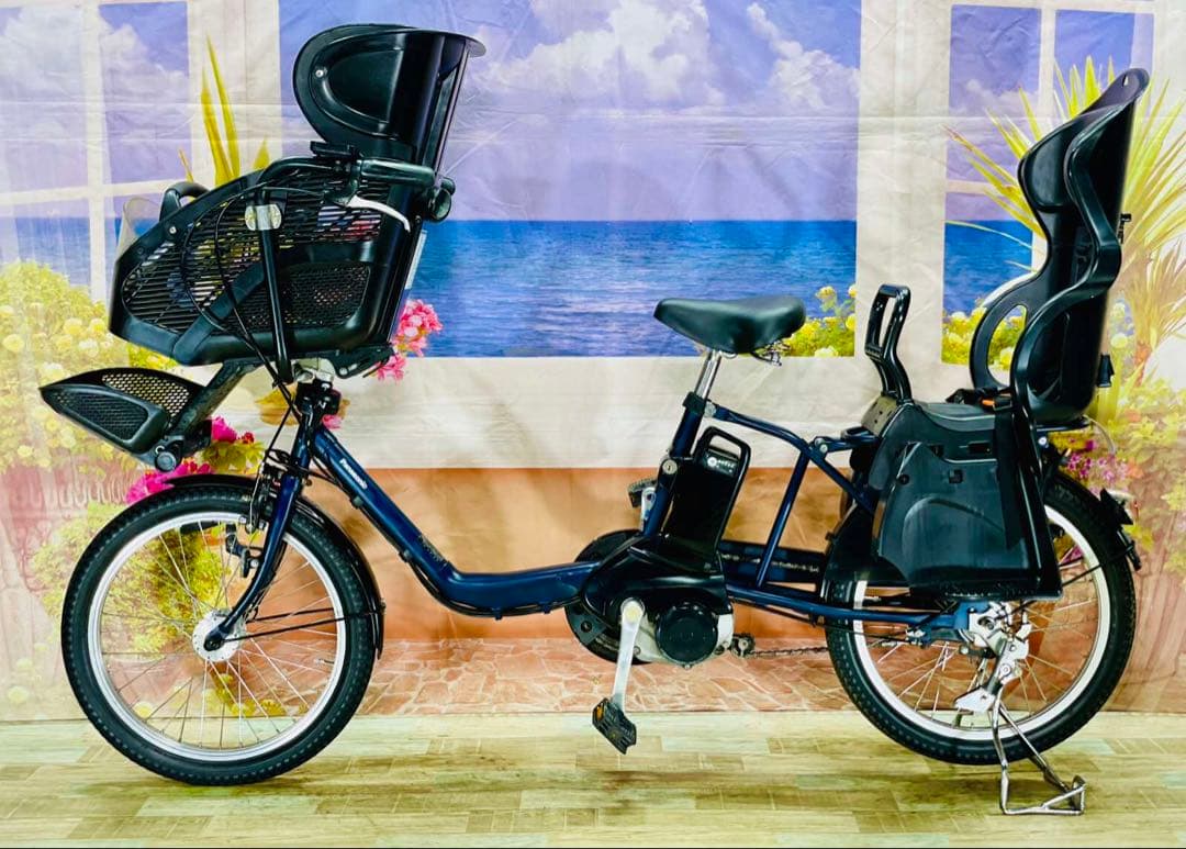 パナソニックギュット⭐️12AH！子供乗せ電動アシスト自転車Y2729