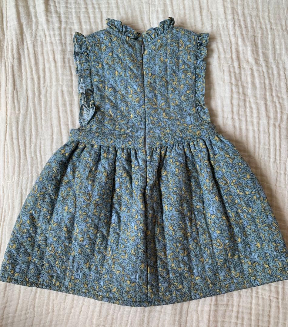 【apolina】キルティングワンピース　2-3y