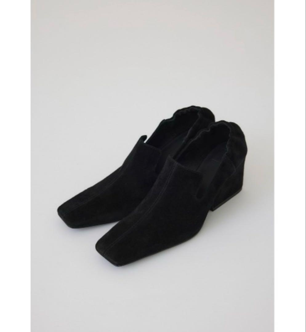 Suede square toe heel スエードスクエアトゥヒール　37