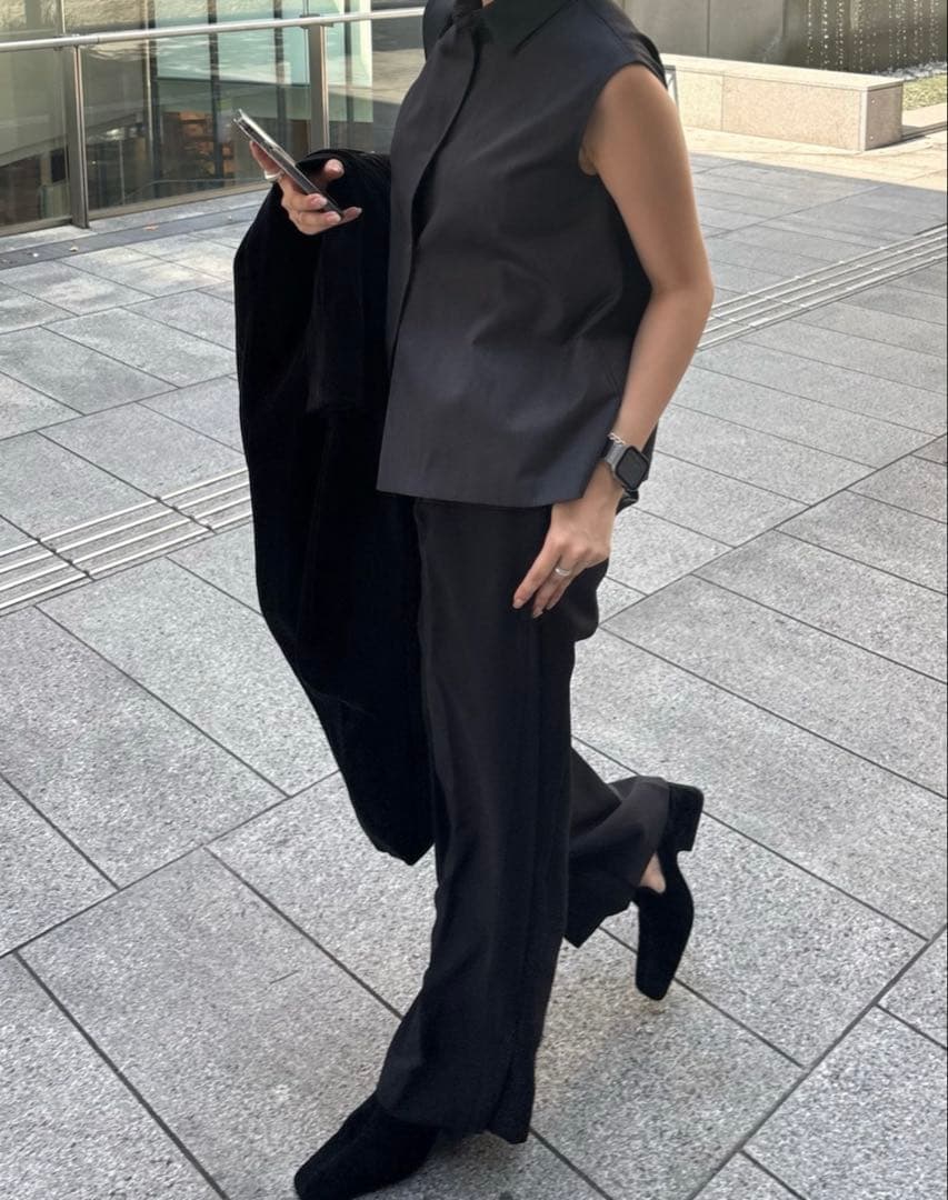 Suede square toe heel スエードスクエアトゥヒール　37