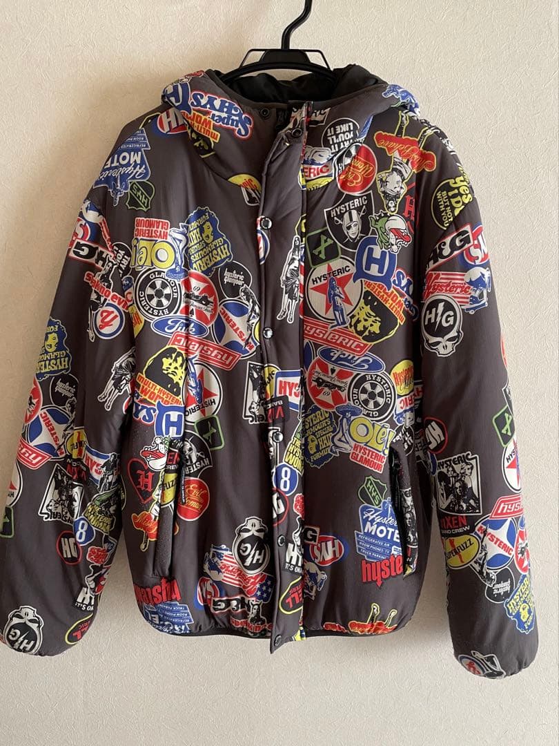 ヒステリックグラマー♡総柄プリマロフトフーデットブルゾン