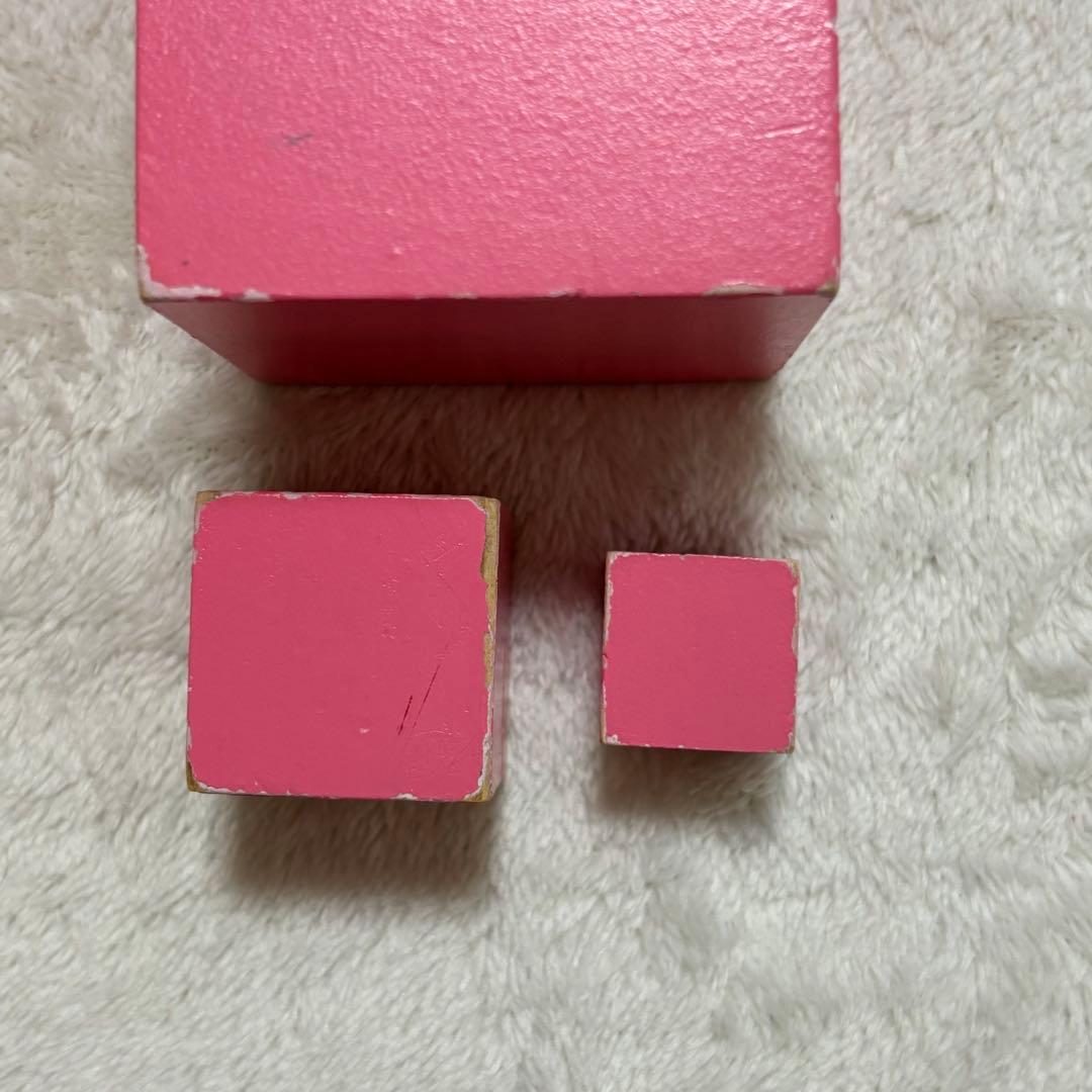 モンテッソーリ ピンクタワー　はめ込み円柱　茶色い階段　感覚教具　まとめ売り