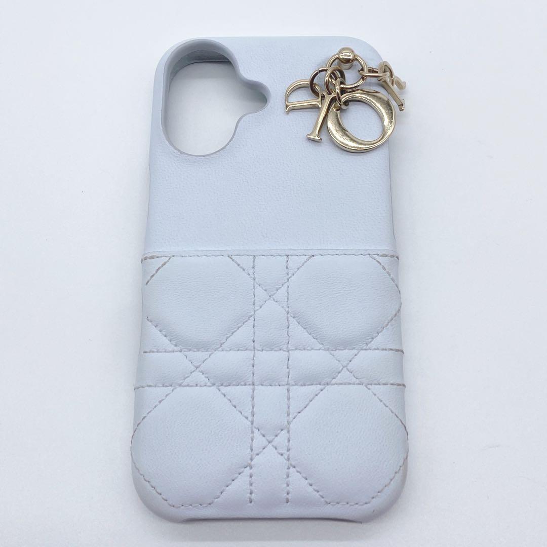 極美品✨Christian Dior カナージュ　iPhone16 ブルー