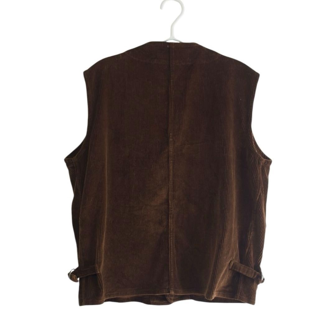 【希少】BLU NAUTA イタリア製 コーデュロイ ベスト L ブラウン