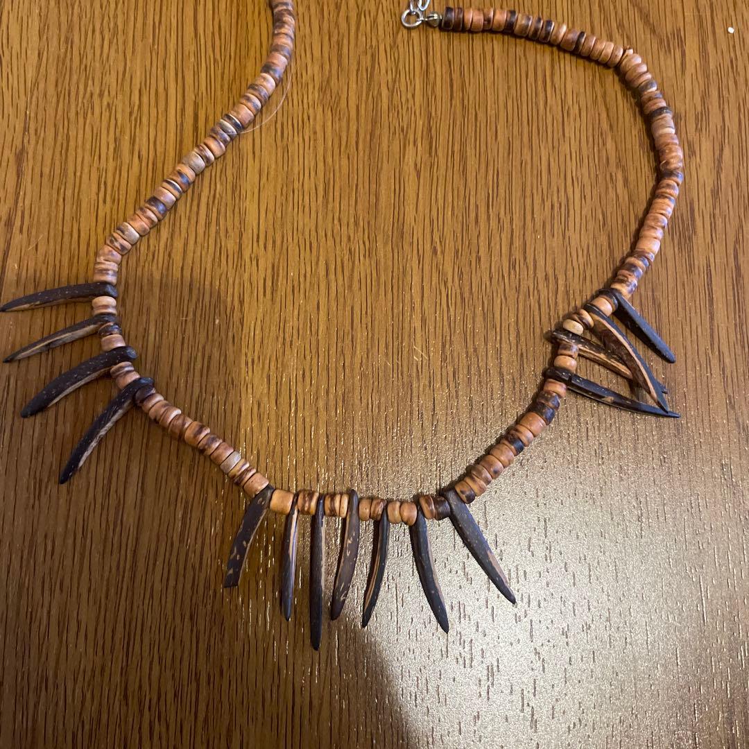 あおば着用　木ネックレス　本人着用