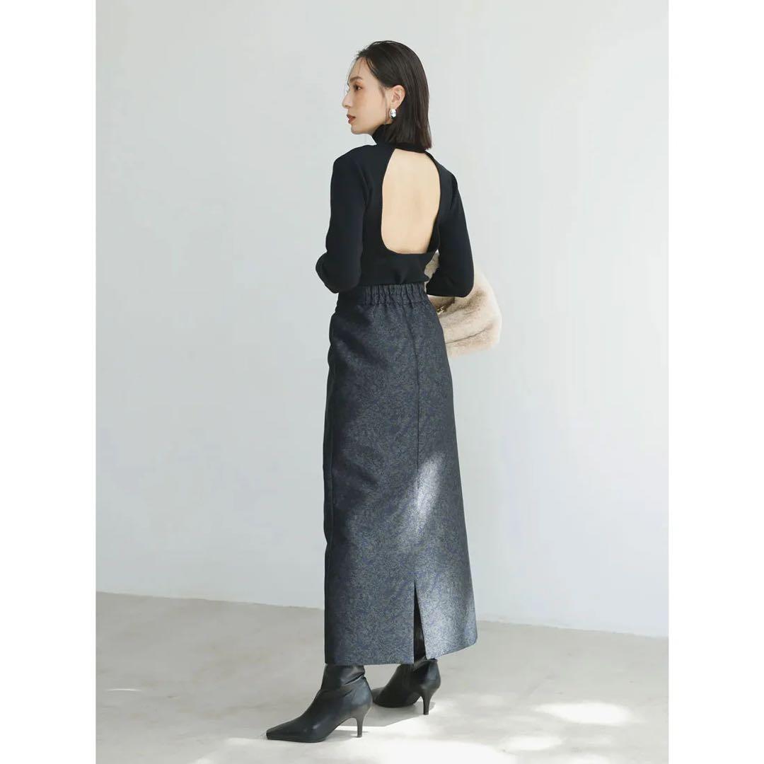 anuans（アニュアンス）ニュアンスモチーフジャガードスカートS