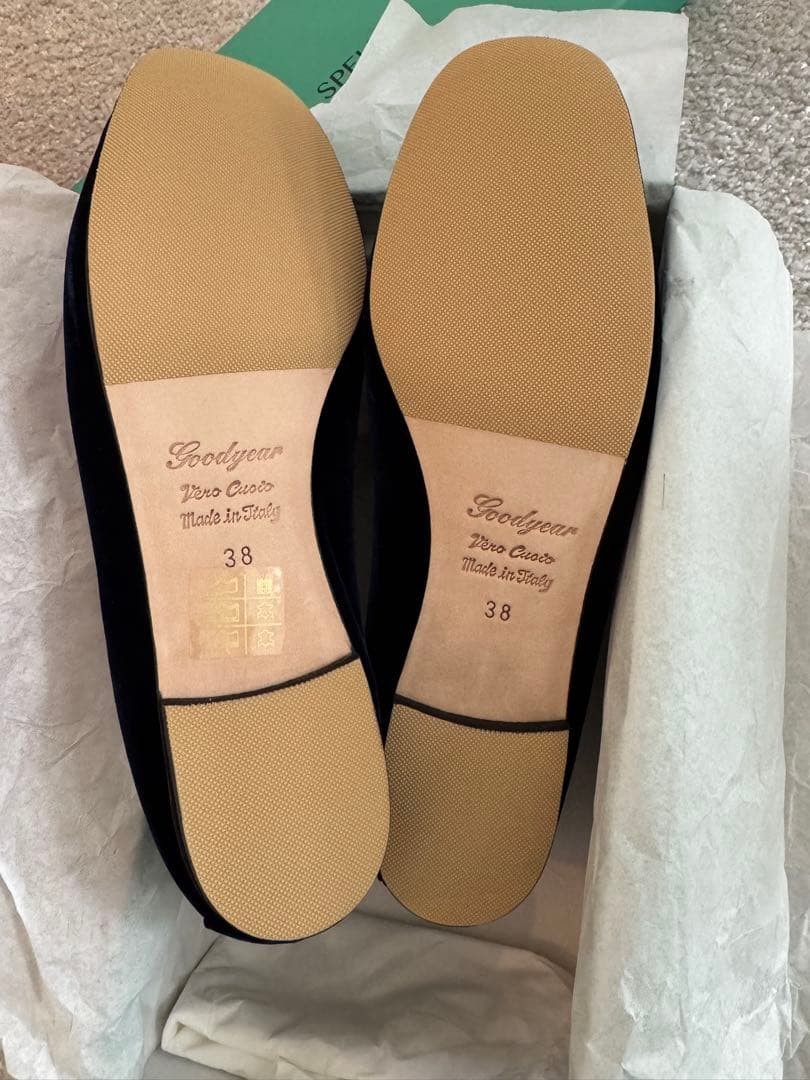 ＜SPELTA x Drawer > IMMA VELLUTO バレエシューズ