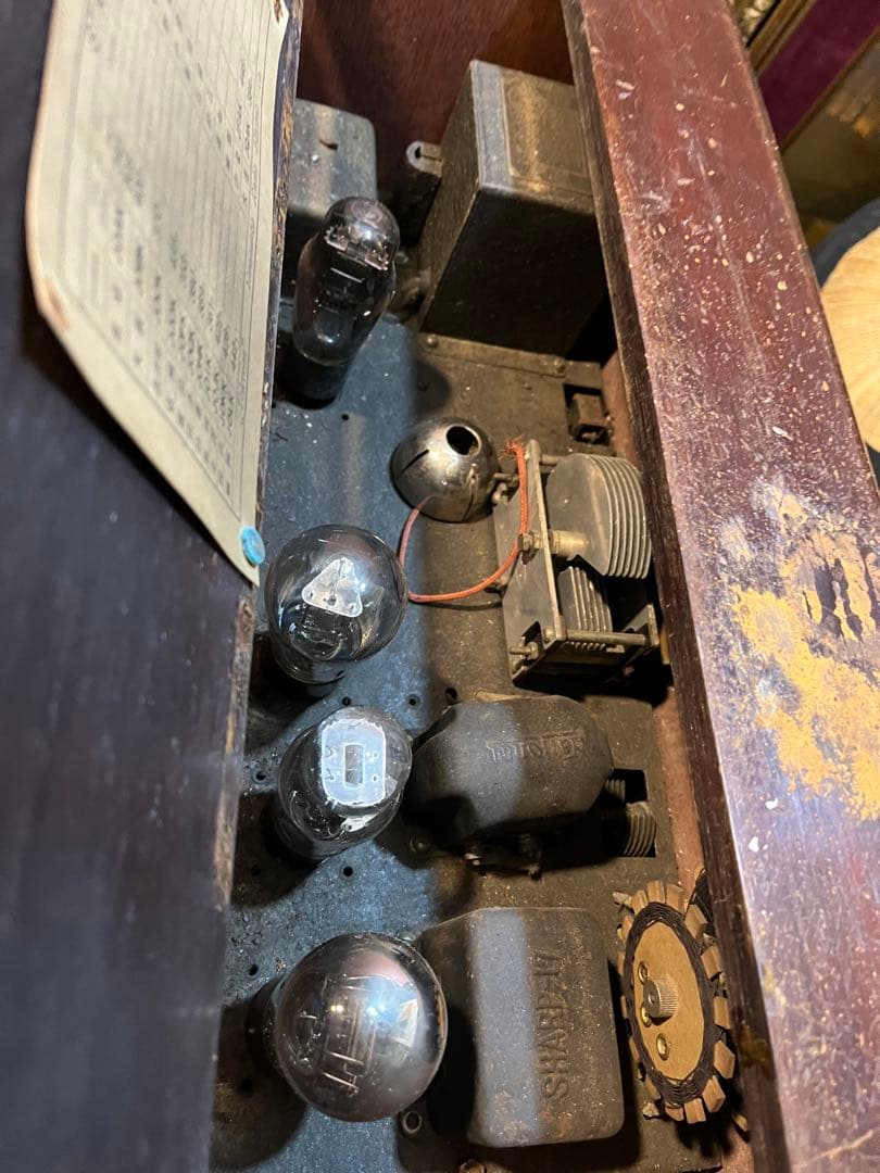 アンティークラジオ、テレビアンラジオ、古典ラジオ、大正時代ラジオ、山中電気ラジオ