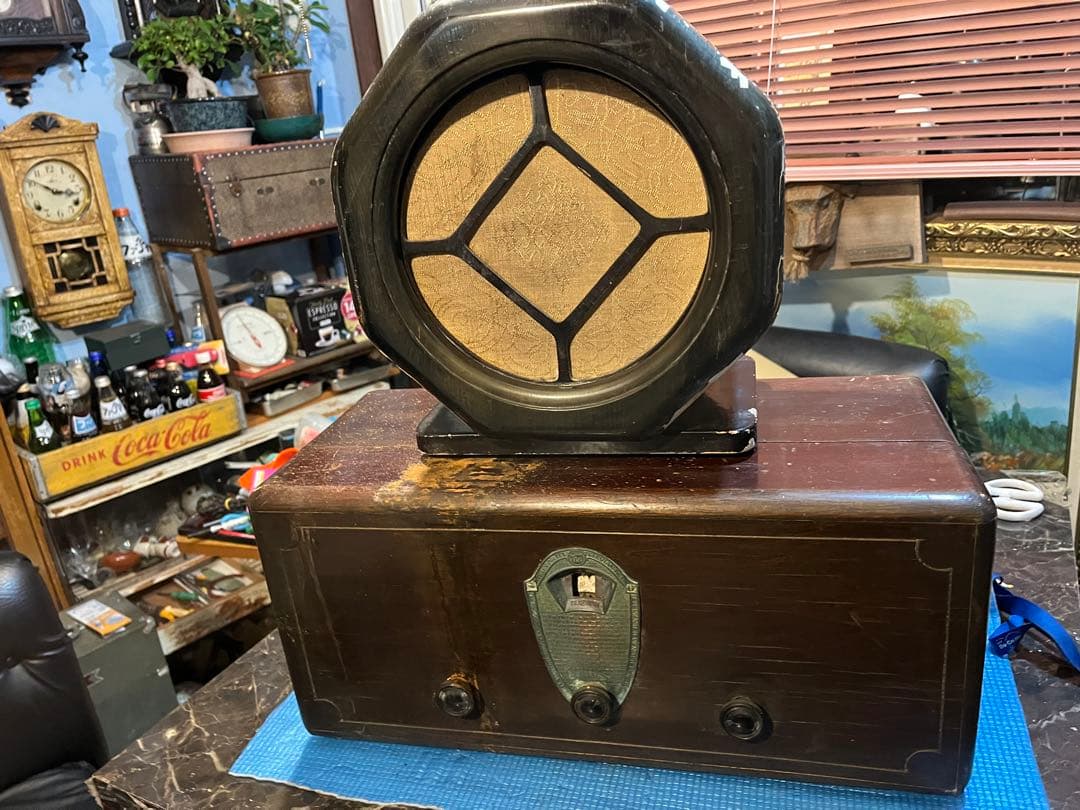 アンティークラジオ、テレビアンラジオ、古典ラジオ、大正時代ラジオ、山中電気ラジオ