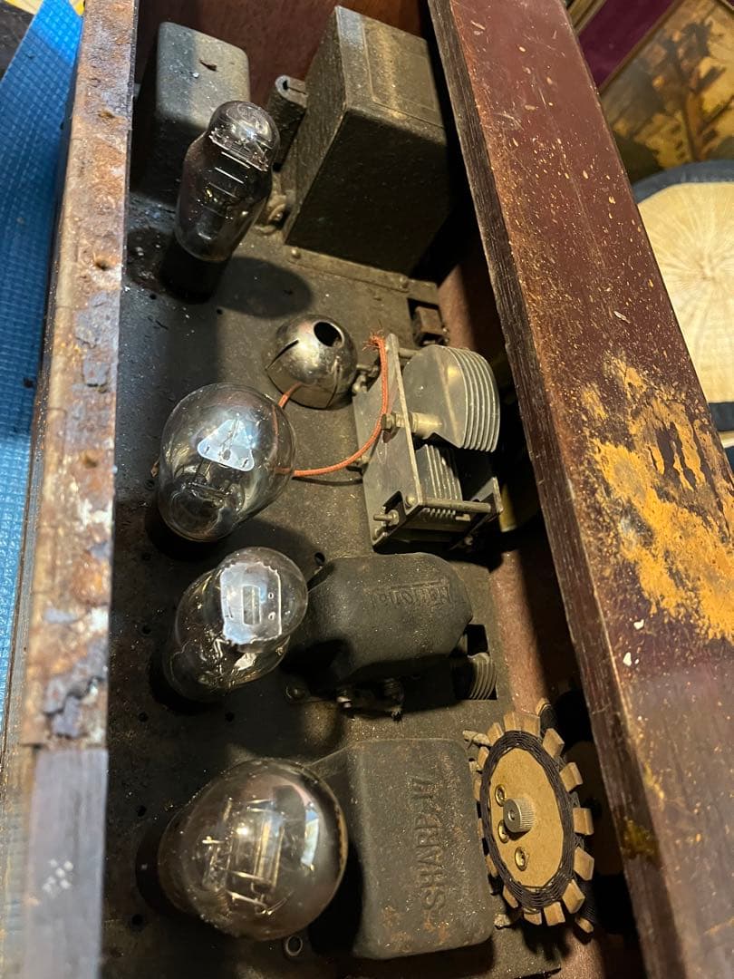 アンティークラジオ、テレビアンラジオ、古典ラジオ、大正時代ラジオ、山中電気ラジオ