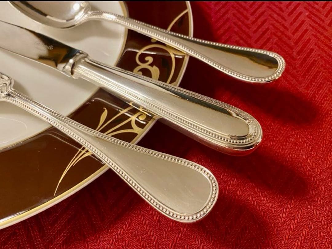 【にゃこもこさま専用商品】クリストフル パール カトラリーセット