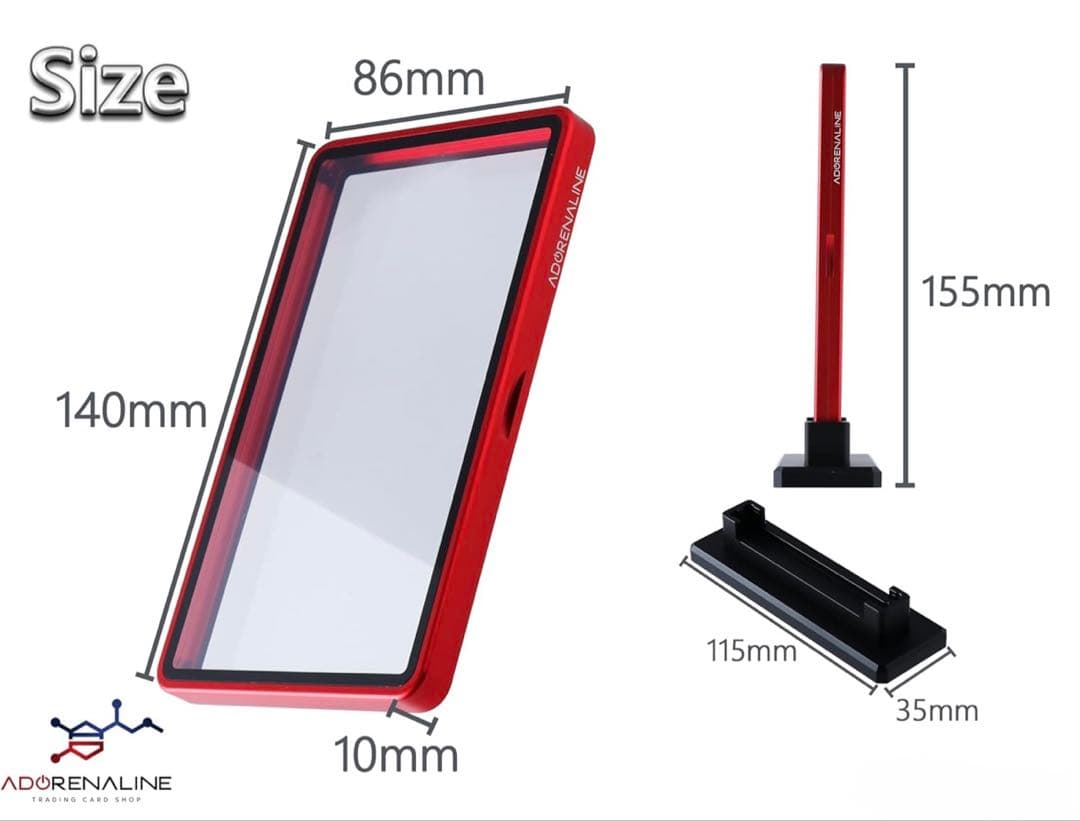 PSA 鑑定品 保護ケース レッド×3set +専用スタンド×3set