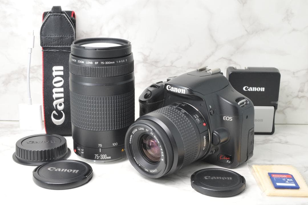 ショット数少なめ❣️Canon EOS Kiss X2⭐️ダブルレンズ スマホ転送