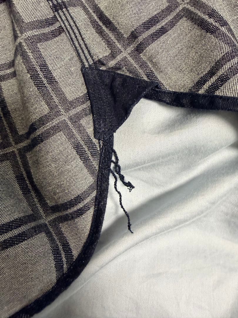 【美品】桃太郎トリプルステッチ L/S ジャカード シャツ - サイズM￼