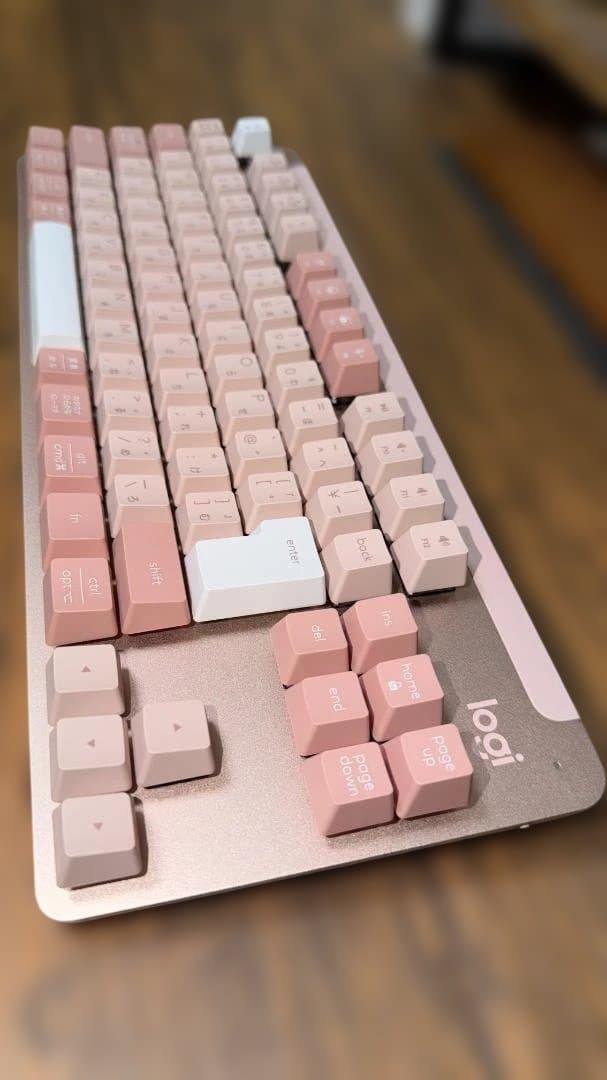 [極美品]ロジクール SIGNATURE K855 ローズ メカニカルキーボード