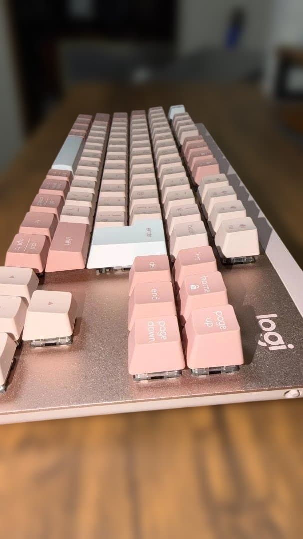 [極美品]ロジクール SIGNATURE K855 ローズ メカニカルキーボード