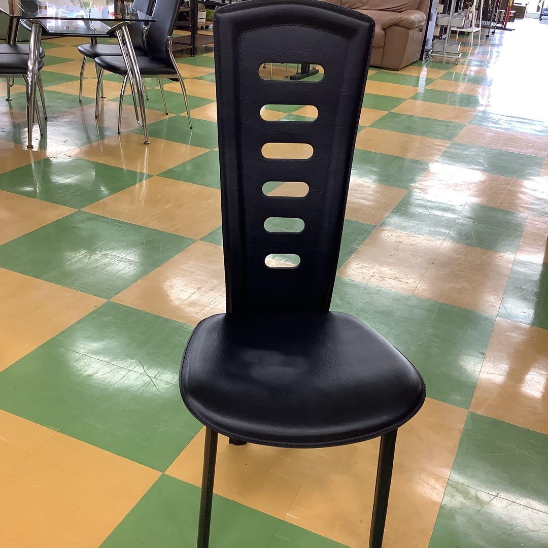 高級廃盤　IDC大塚家具　ハイバック　本革　食卓椅子4脚