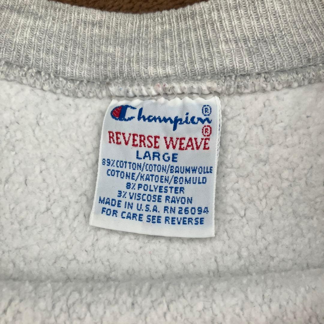 チャンピオン　リバースウィーブ 刺繍タグ　L USA カプセル　4段プリント