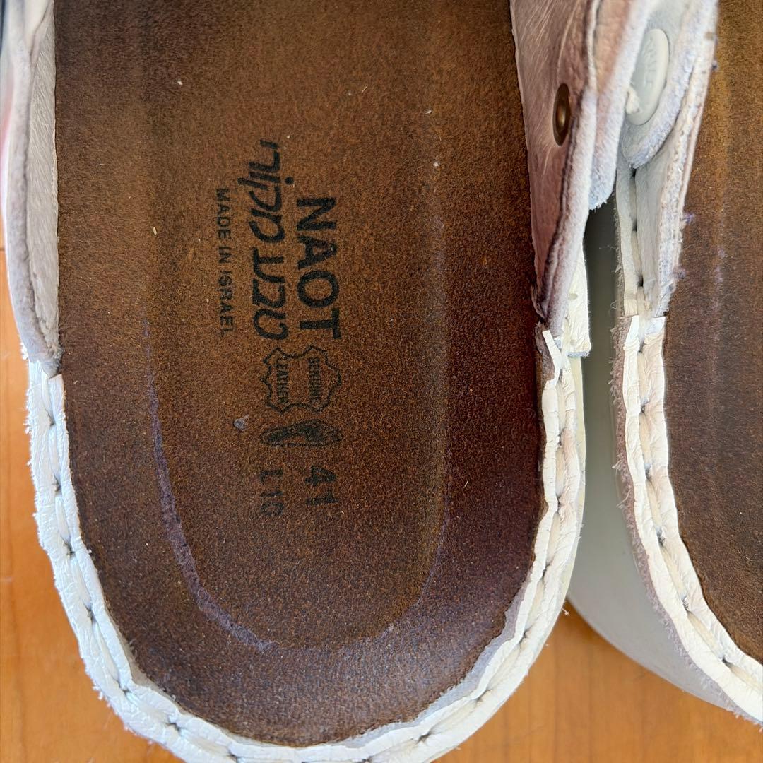 NAOT⭐️IRIS⭐️サイズ41⭐️ホワイト⭐️２０２５年１１月くらいに購入しました