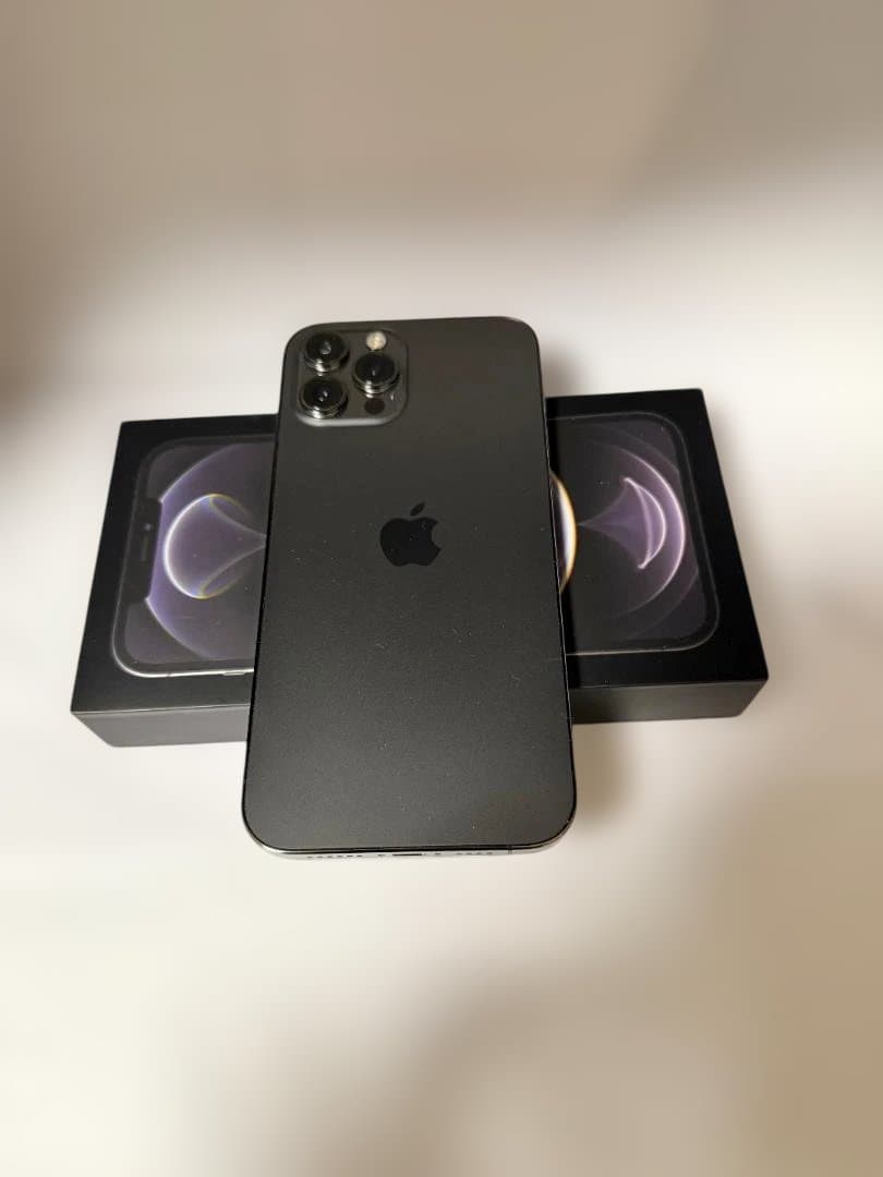 iPhone 12 Pro Max グラファイト 元箱 新品ケース２点おまけ付き