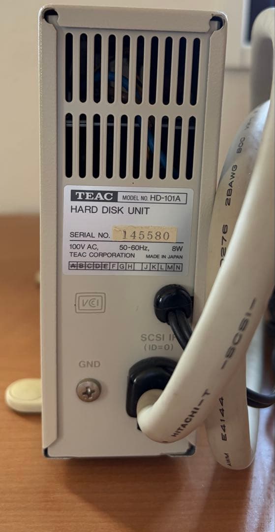 PC-9801 DX と外付けHDDとキーボード