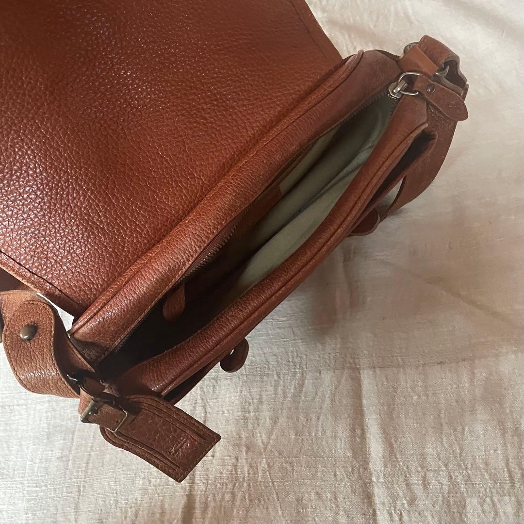 【Ralph Lauren】90'vintage レザーショルダーバッグ